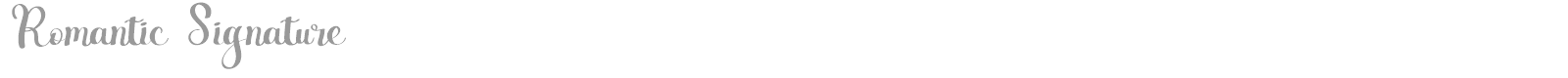 Romantic Signature font preview
